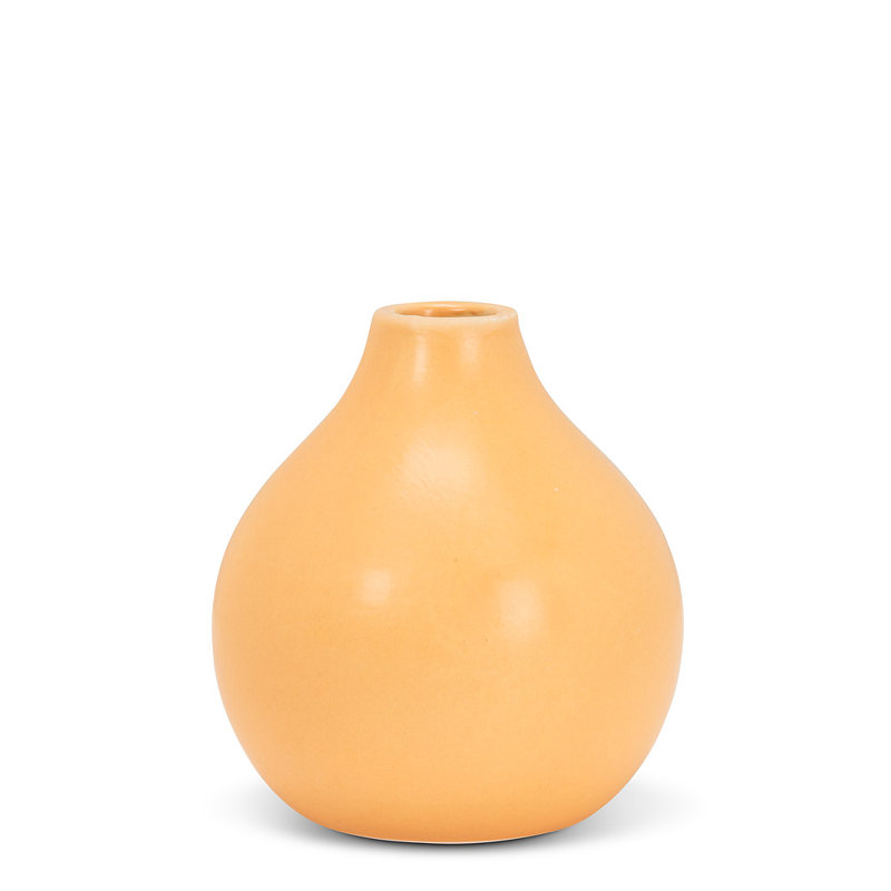 Ensemble de 2 vases mat couleur sable, H 4 po x l 3,5 po x P 3,5 po, Ocre