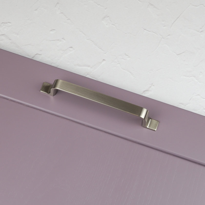 Strap Style Bar Handles in Multiple Finishes, 128mm, Brushed Nickel