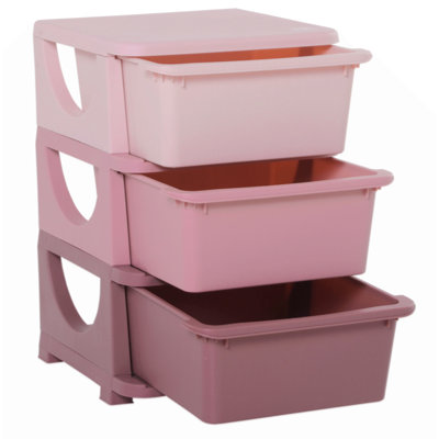 3 Tier Kids Storage Unit Dresser Tower With Drawers Chest Toy Organizer For Bedroom Nursery Kindergarten Living Room For Boys Girls Toddlers