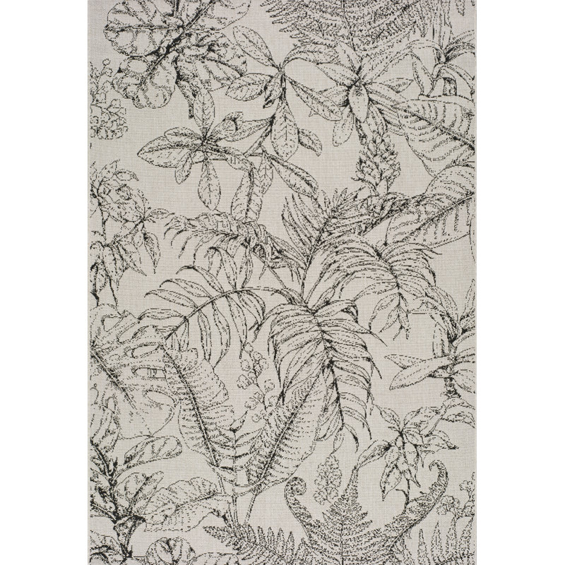 Aaniah Floral Indoor / Outdoor Area Rug, Rectangle 135 x 190cm