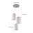 3 Lights Modern Chic Glass Pendant Light Adjustable Height-2063802871