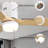 52 Inch Wooden Ceiling Fan With 18W Led Light 3 Solid Wood Blades Remote Control Reversible DC Motor For Home