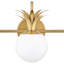 Gazala 3 Light Frosted Dimmable Vanity Light