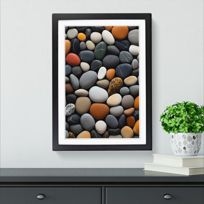 Pebbles Modern - Single Picture Frame Print on Wood