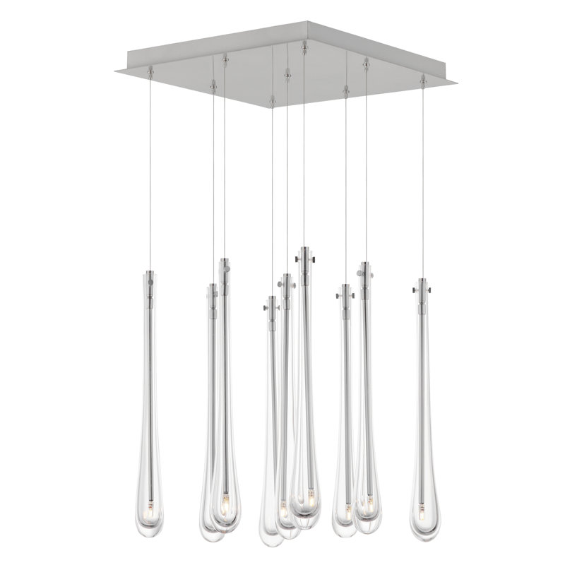 Jore 9 - Light Cluster Pendant, Satin Nickel