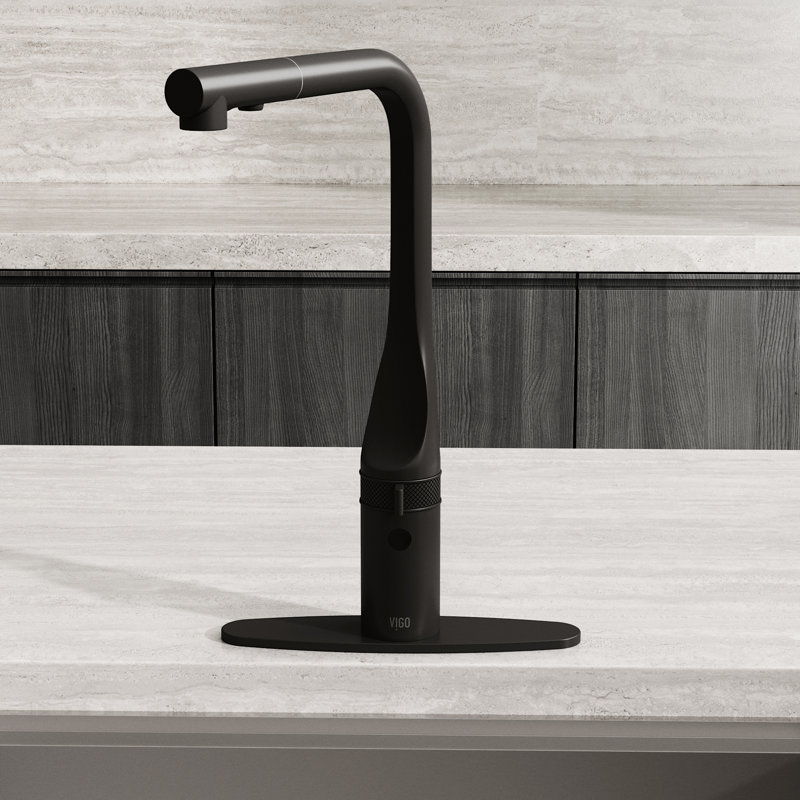 10 in. Kitchen Sink Faucet Hole Cover Deck Plate For 1 or 3 Hole in Matte Black, Matte Black