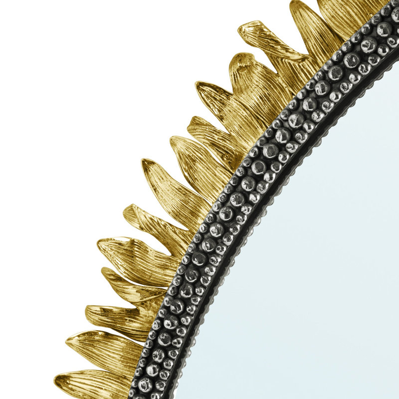 Sunflower Flat Metal Wall Mirror