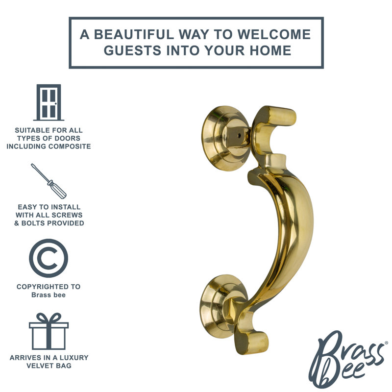 Nickel Doctors Door Knocker, Brass