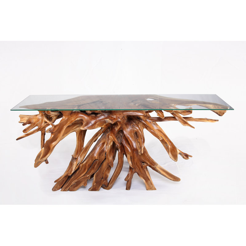 84'' W Glass Console Table