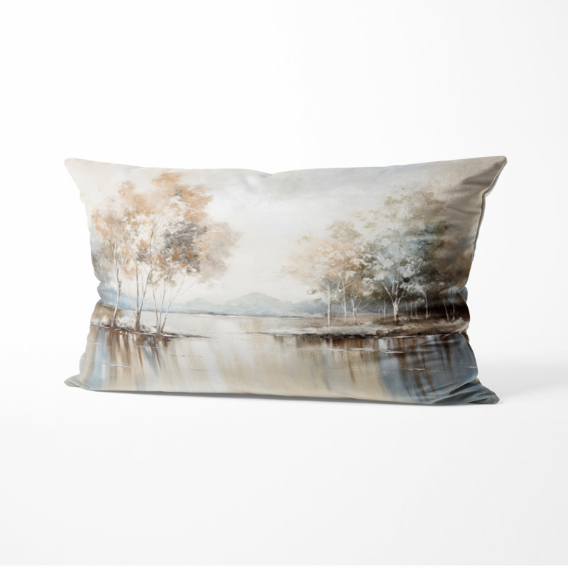 Coussin décoratif River, H 12 po x l 20 po