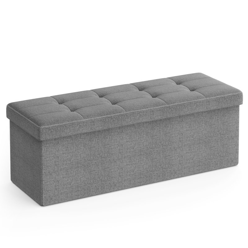 Folding Storage Ottoman Bench