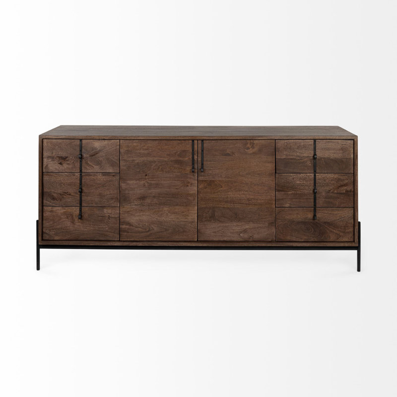 Nelda 71.5'' W Solid Wood Sideboard