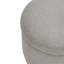 Naka 21.5" Wide Round Storage Ottoman with Storage-58138224-58138227