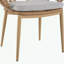 Ensemble de 2 chaises en osier avec coussin moelleux
