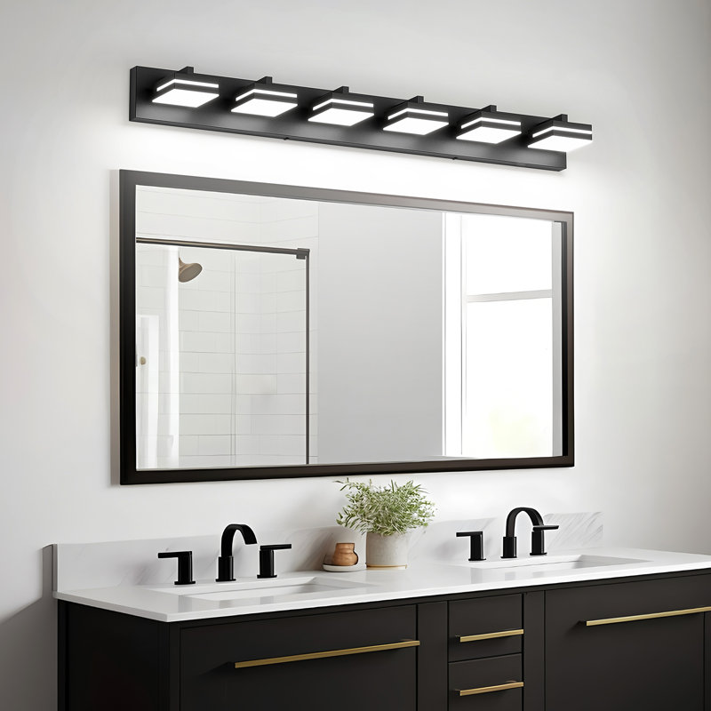 Éclairage de meuble-lavabo à DEL à intensité variable, Six lumières