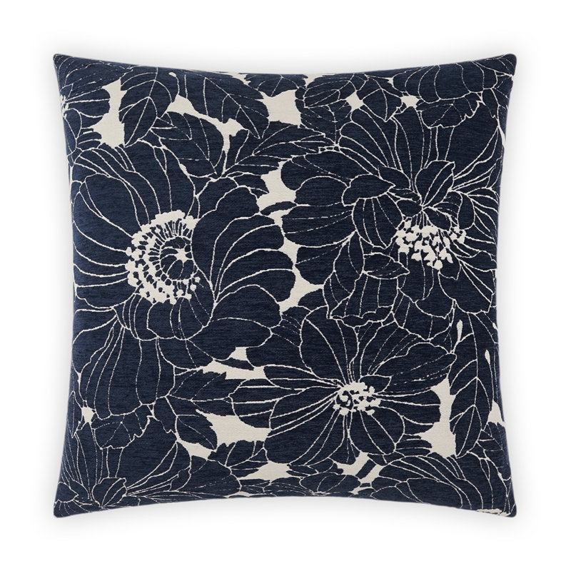 Anathallo Pillow Cover & Insert, Navy, Square 20"