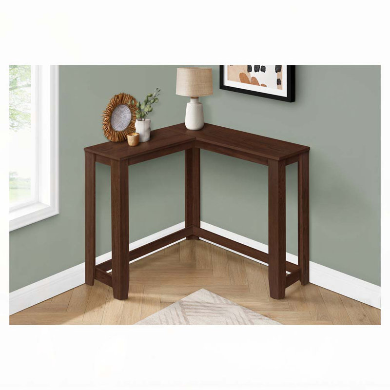 Table d'appoint, console, vestibule, étroit, d'angle, salon, chambre à coucher, stratifié, contemporain, moderne, Cerisier