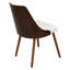 Chaise d'appoint rembourrée et capitonnée Amundi-1165404494