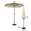 Maust 3m Traditional Parasol with LED Light-1592189947