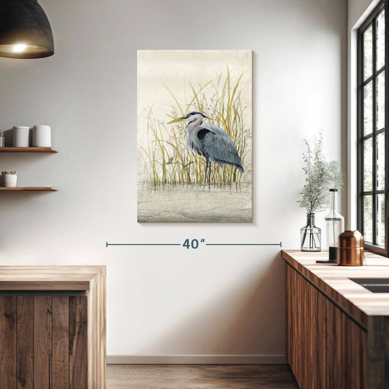 Brampt Heron Sanctuary II, 39" H x 26" W
