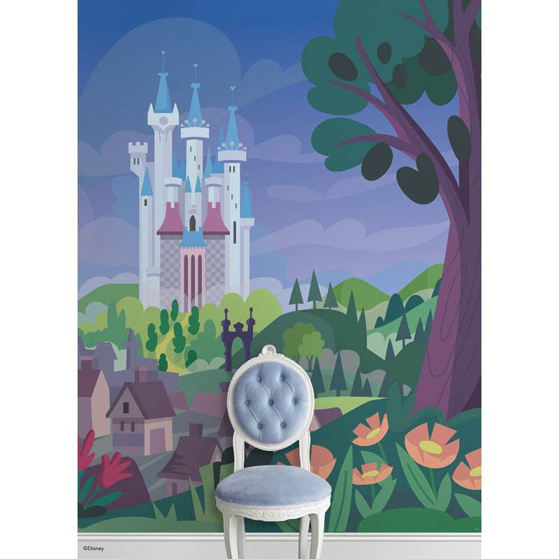 Adhésif mural princesse Disney Château de Cendrillon