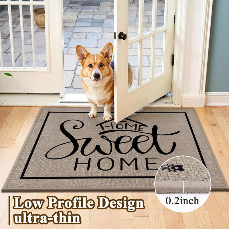 Tapis d'entrée antidérapant pour porte d'entrée