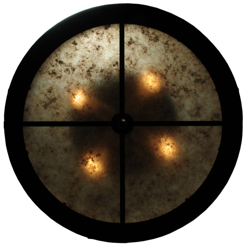 Rustic Lodge 4 - Light Flush Mount