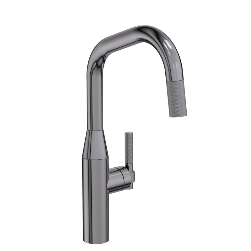 Muncy Single Handle Pull Down Kitchen Faucet, Matte White