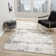 Modern Abstract Performance Ivory/Gray Area Rug