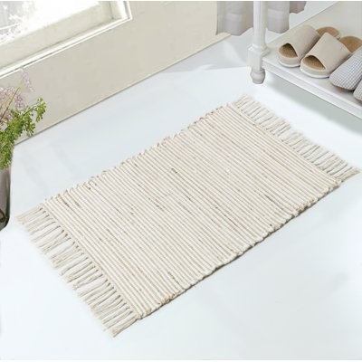Kimble White Hand Woven Area Rug