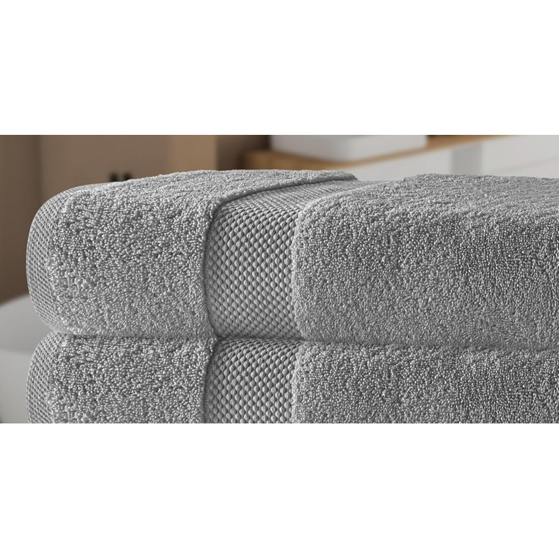 100% Cotton Bath Towel, Light Grey