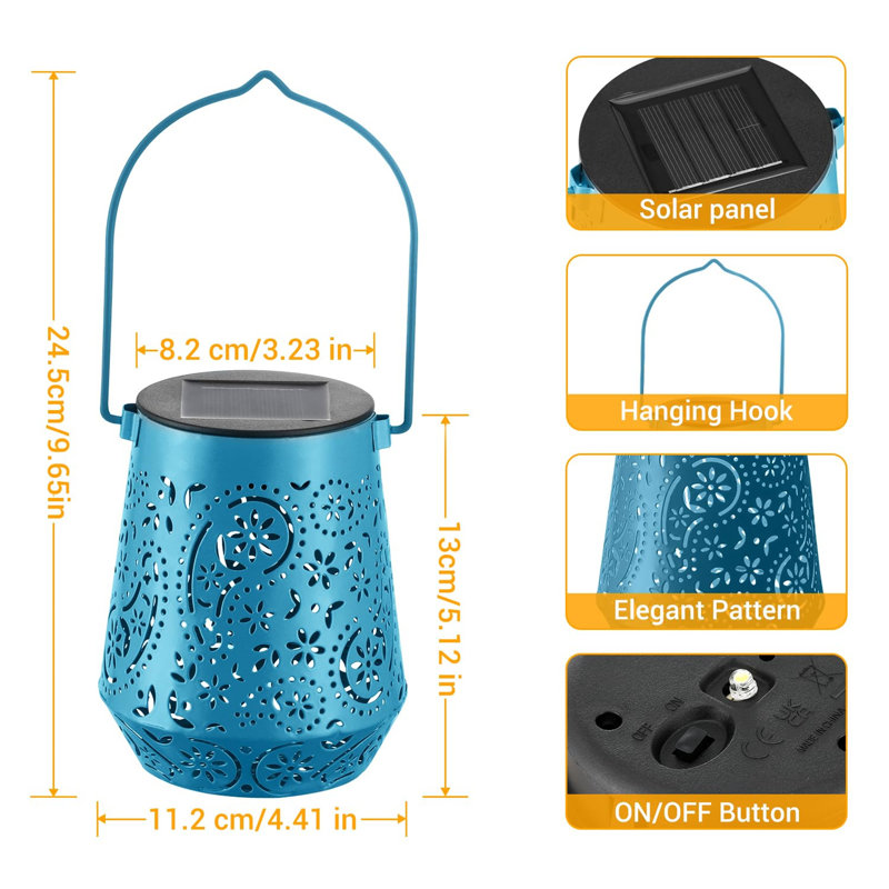 Demeree Solar Powered Outdoor Lantern