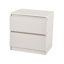 Solid + Manufactured Wood Bedside Table-298971701