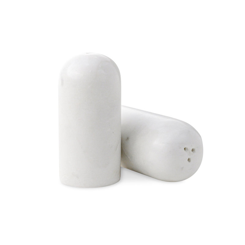 Marble Salt And Pepper Shaker Set