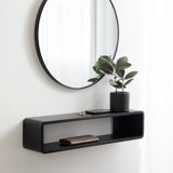 Wood Floating Entryway Console Table