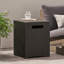 Élégante table porte-réservoir en fer, de couleur brune et dorée, thermolaquée pour la longévité, table d'appoint de 15,58 po de largeur x profondeur de 20,09 po, finition brune et dorée, cadre, H