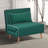 73" Velvet Modern Convertible Accent Chair with a Pillow, Floor Sofa Bed-1051258157