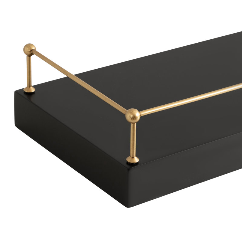 Ensemble de tablettes flottantes deux pièces Havina, Noir