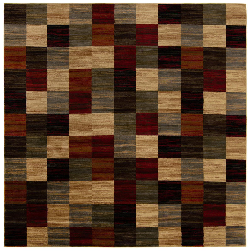 Geometric Indoor Rug, Square 10'