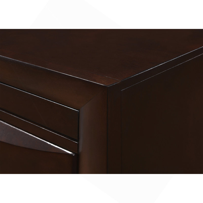 Table de chevet contemporaine à 2 tiroirs 1Pc
