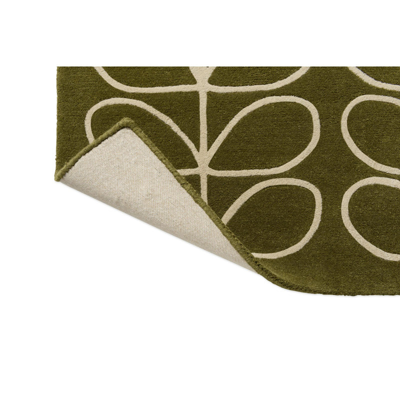 Handmade Wool Abstract Area Rug, Rectangle 3'11" x 5'11"