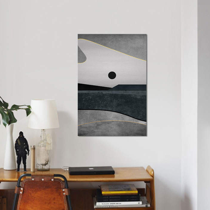 « minimal landscape ix », impression sur toile, H 12 po x l 8 po x P 0,75 po, Toile tendue, Pas de tapis