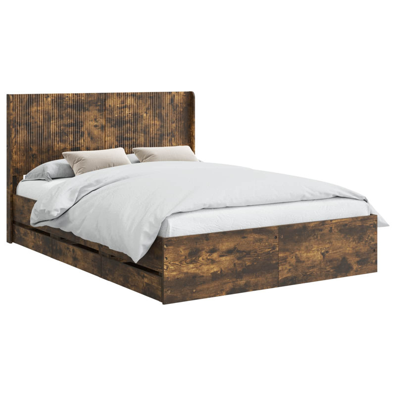 Bed, Double (4'6), Smoked Oak