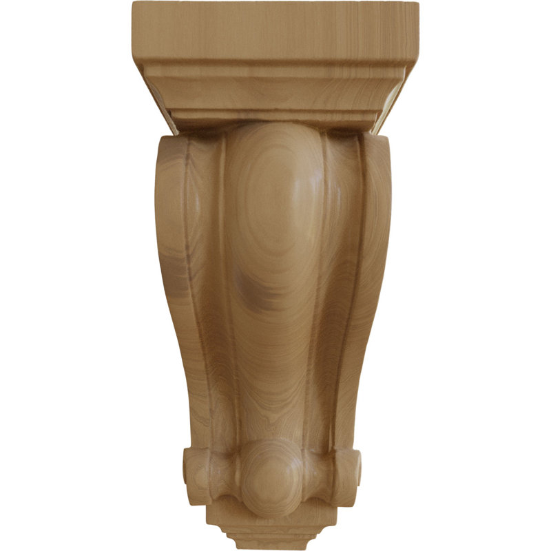 Wood Bracket/Corbel, Cherry, 7.5'' H x 4'' W x 4'' D