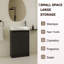 Meuble-lavabo autoportant de 23 po avec lavabo et portes à fermeture douce-941824413