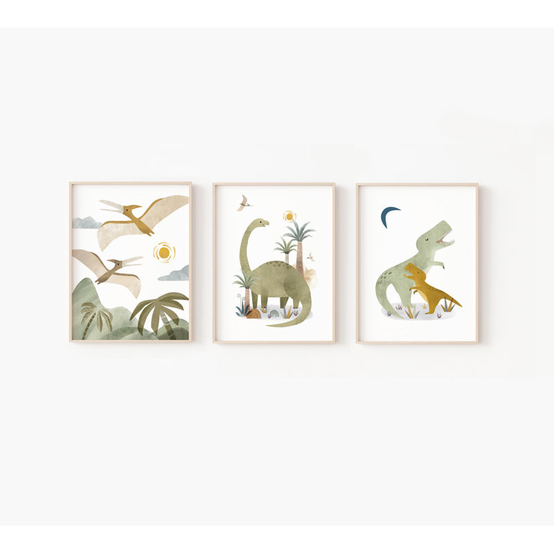 Reproduction d'art dinosaure sans cadre