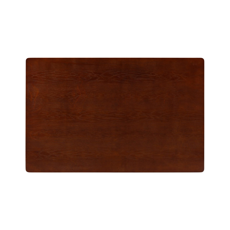 Mingle Modern Farmhouse Dining Table, Dark Walnut, 55 Inch