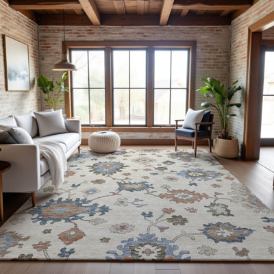 Premium Machine Washable Jaylin AMF1218 Global Rug