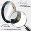 Beige And White Timeless Woman Portrait - Mid-Century Modern Oval Wall Mirror-1799066631