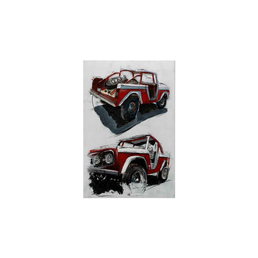 Handmade Industrial Transportation Wall Decor on Metal